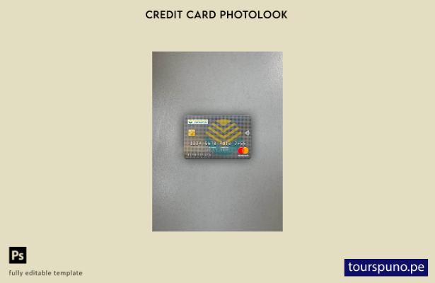 listo para imprimir plantilla frontal de Kirguistán Kirgizbank mastercard photol